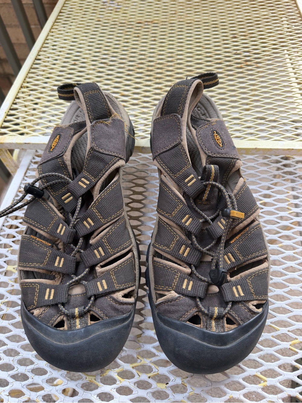 Keen Brown and Gray Men's Closed-Toe Outdoor Sandals